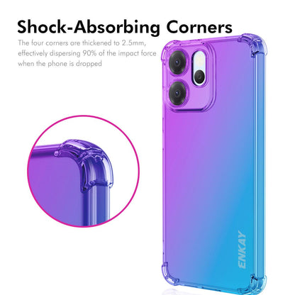 OPPO Reno14 F 5G Gradient Airbag TPU Phone Case Shockproof Slim Protective Cover