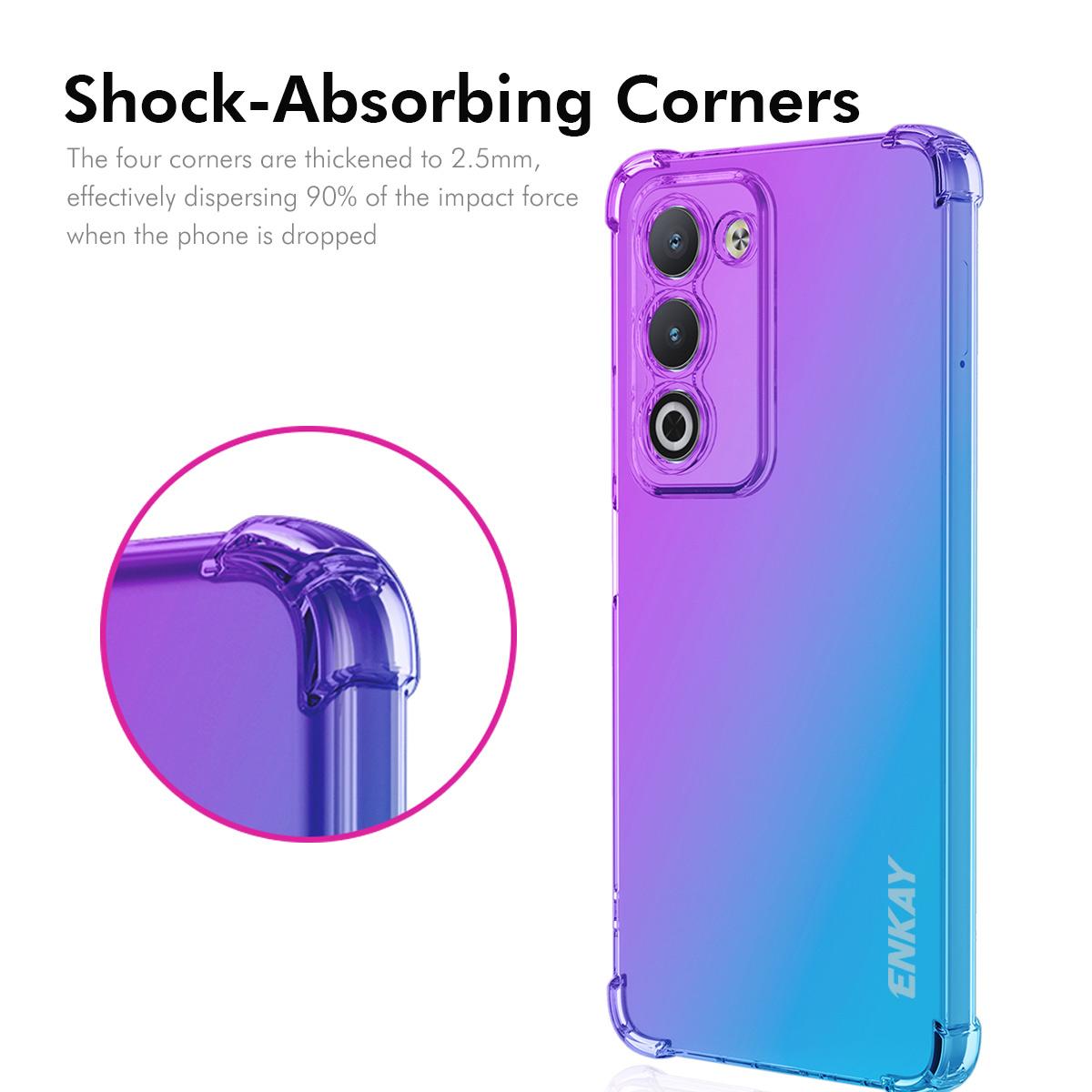 OPPO A5 5G Gradient Airbag TPU Phone Case Shockproof Slim Protective Cover