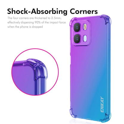 OPPO A6 5G Gradient Airbag TPU Phone Case Shockproof Slim Protective Cover