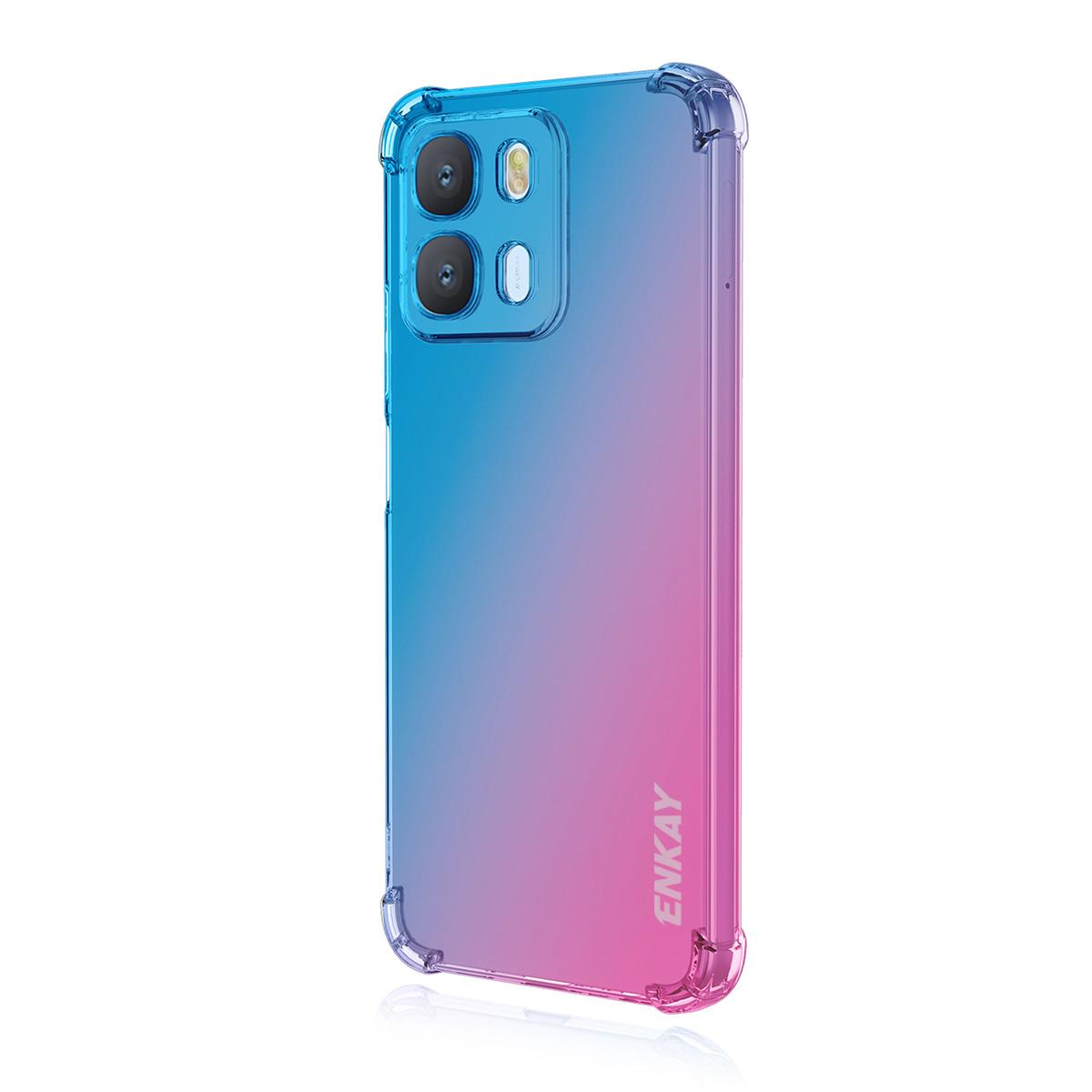 OPPO A6x Gradient Airbag TPU Phone Case Shockproof Slim Protective Cover