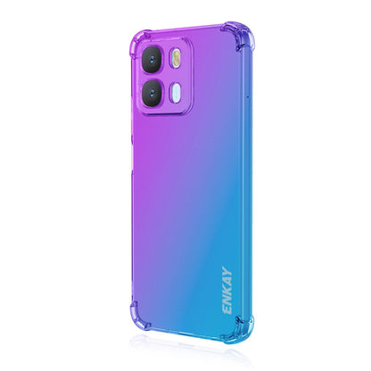 OPPO A6x Gradient Airbag TPU Phone Case Shockproof Slim Protective Cover